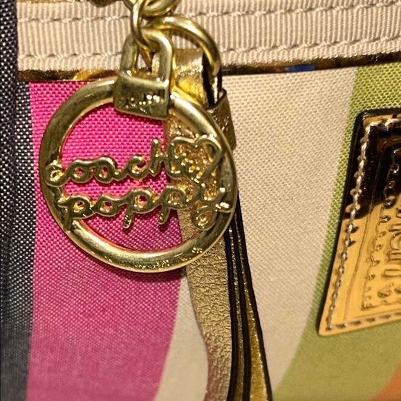 Coach Poppy Legacy Heritage Striped Tote - Picture 3 of 17